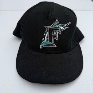 Florida Marlins Hat New Era 59FIFTY On Field Baseball Cap 7 1/2 Authentic MLB